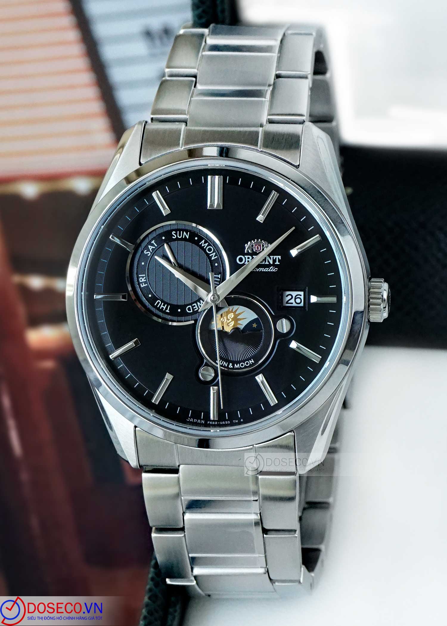 時計 ORIENT SUN & MOON RN-AK0302B ORIENT RN-AK0302B SUN & MOON 22 Jewels Automatic Mechanical Men`s